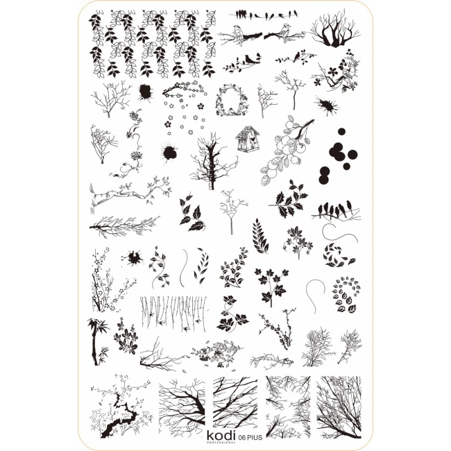 Stamping Plate "Plus size" № 06 (9.5x14.5cm) - Kodi Professional