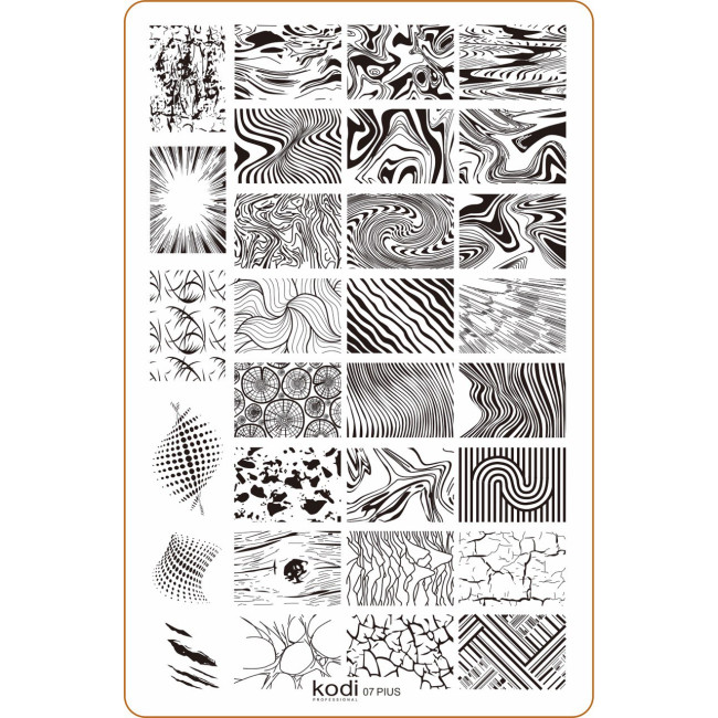 Stamping Plate "Plus size" № 07 (9.5x14.5cm) - Kodi Professional