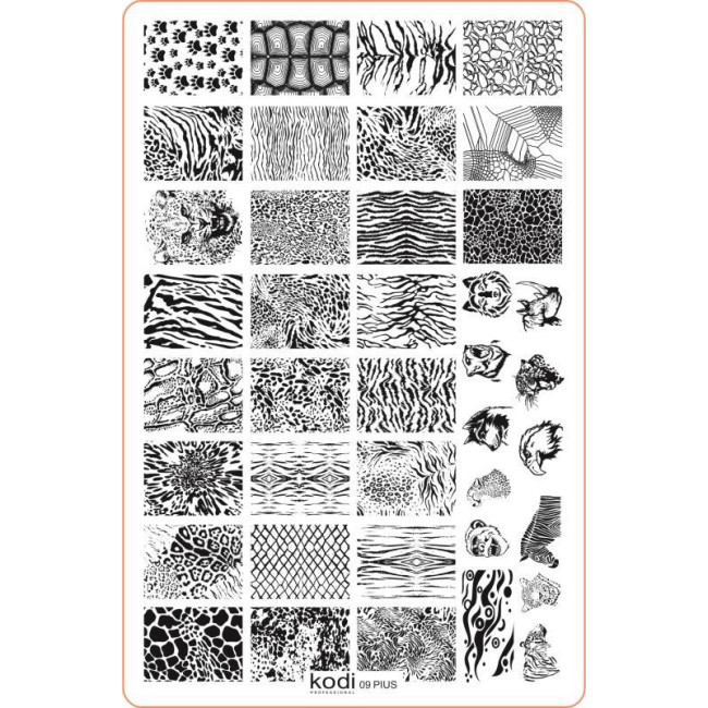 Stamping Plate "Plus size" № 09 (9.5x14.5cm) - Kodi Professional