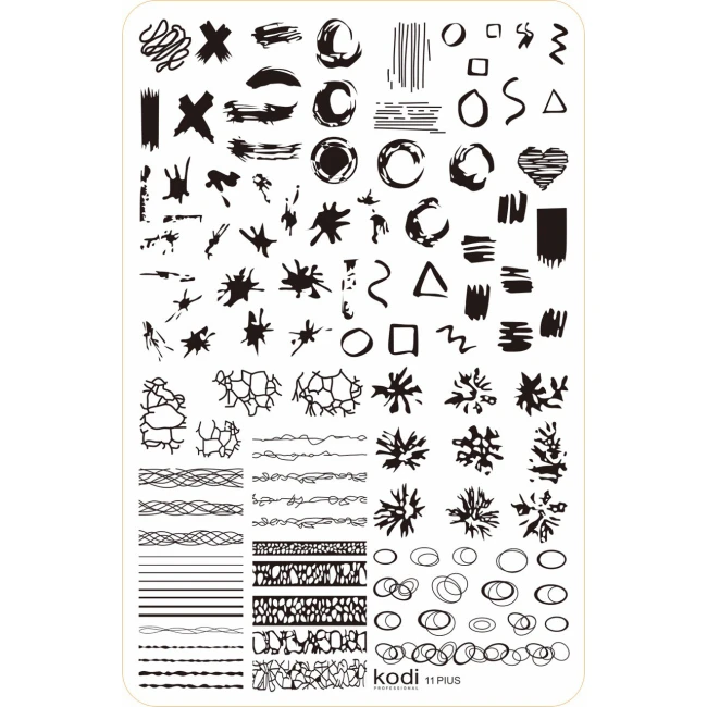 Stamping Plate "Plus size" № 11 (9.5x14.5cm) - Kodi Professional