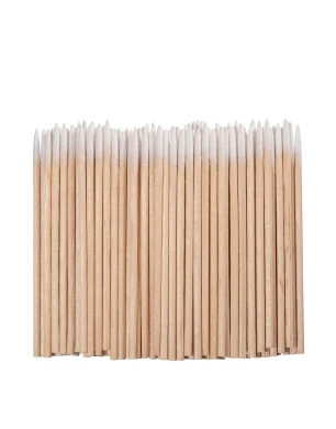 Pointed wooden sticks with cotton tips (100 pcs/pack)