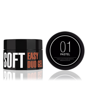 Easy Duo Gel Soft "Pastel" 01 (Acrylic-Gel), 35 g