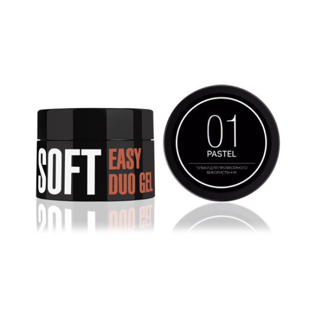 Easy Duo Gel Soft "Pastel" 01 (Acrylic-Gel), 35 g - Kodi Professional