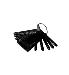 Set of Oval-Shaped 50 Tips (Black)