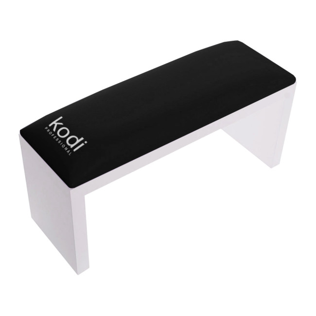 Armrest on white legs, color: black - Kodi Professional
