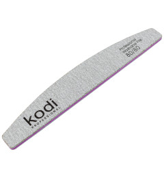 №121 Nail File «Crescent» 80/80 (Color: Light Gray, Size: 178/28/4)