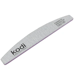 №122 Nail File «Crescent» 100/100 (Color: Light Gray, Size: 178/28/4)