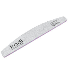 №129 Nail File «Crescent» 100/150 (Color: Light Gray, Size: 178/28/4)