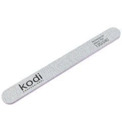№142 Nail File Straight 120/240 (Color: Light Gray, Size: 178/19/4)