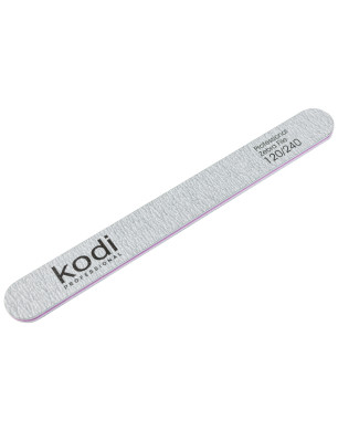 №142 Nail File Straight 120/240 (Color: Light Gray, Size: 178/19/4)