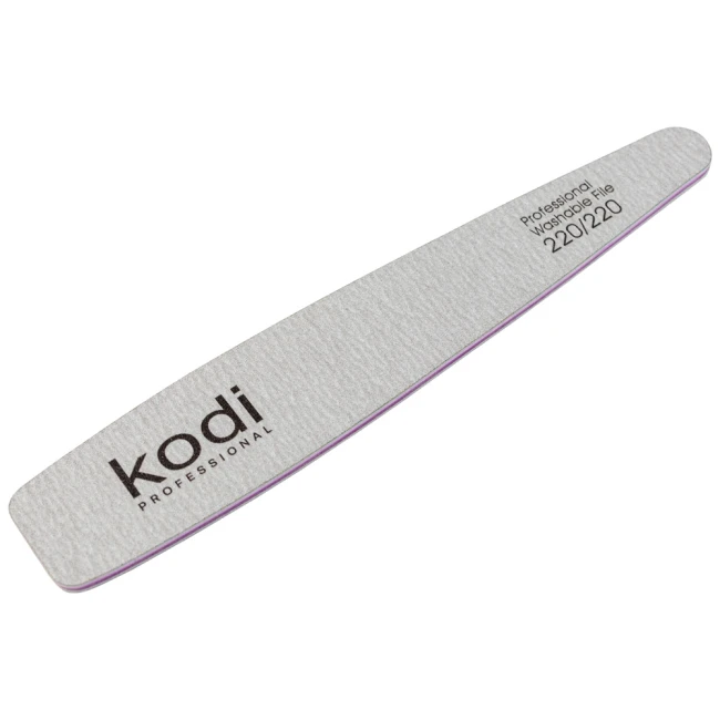 №148 Nail File Cone 220/220 (Color: Light Gray, Size:178/32/4) - Kodi Professional