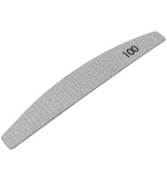 №177 Replaceable File «Crescent» 100 Grit (Color: Gray, Size 178/28 mm),25pcs/pack