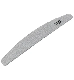 №177 Replaceable File «Crescent» 100 Grit (Color: Gray, Size 178/28 mm),25pcs/pack