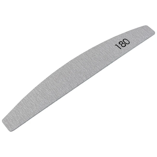 №178 Replaceable File «Crescent» 180 Grit (Color: Gray, Size 178/28 mm), 25pcs/pack - Kodi Professional