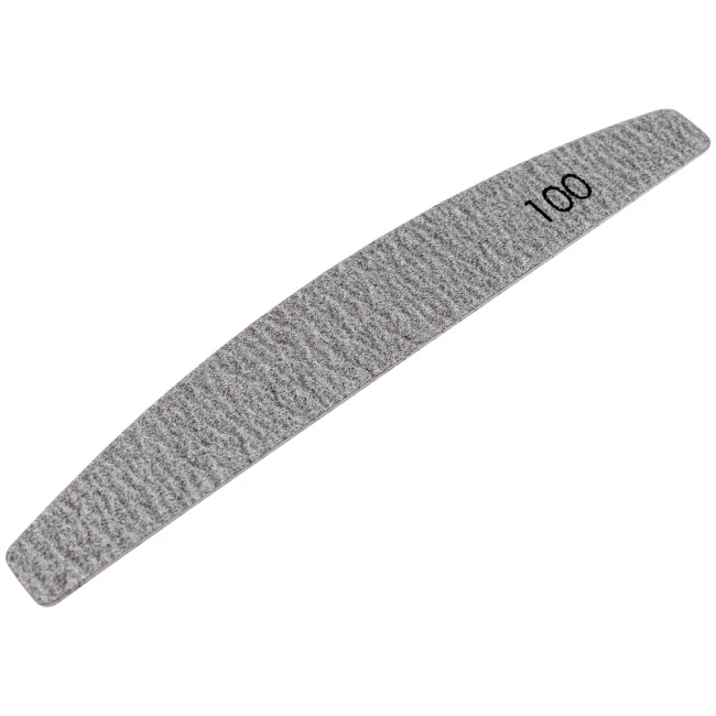№180 Replaceable File «Crescent» 100 Grit (Color: Brown, Size 178/28 mm), 25pcs/pack - Kodi Professional