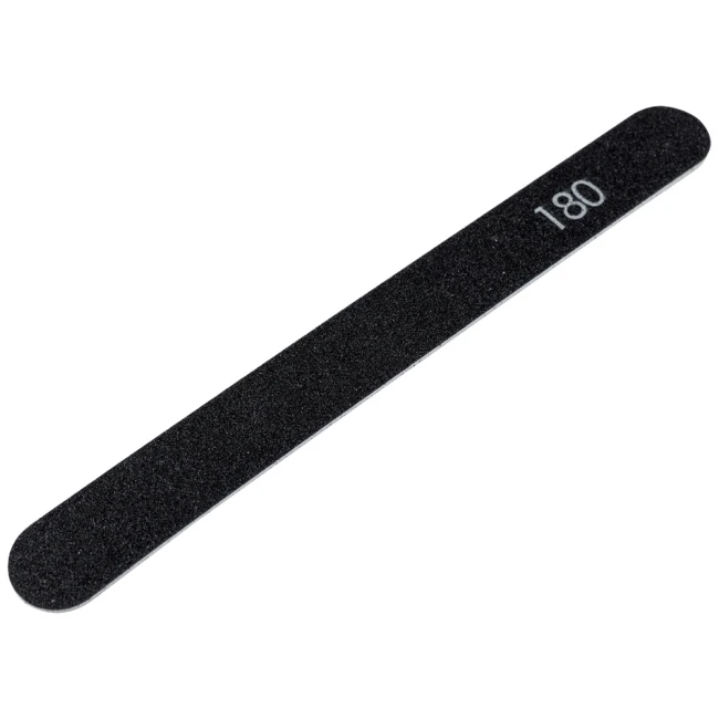 №184 Replaceable File for Straight Base 180 Grit (Color: Black, Size 178/19 mm), 25pcs/pack №184 Replaceable File for Straight Base 180 Grit (Color: Black, Size 178/19 mm), 25pcs/pack - Kodi Professional