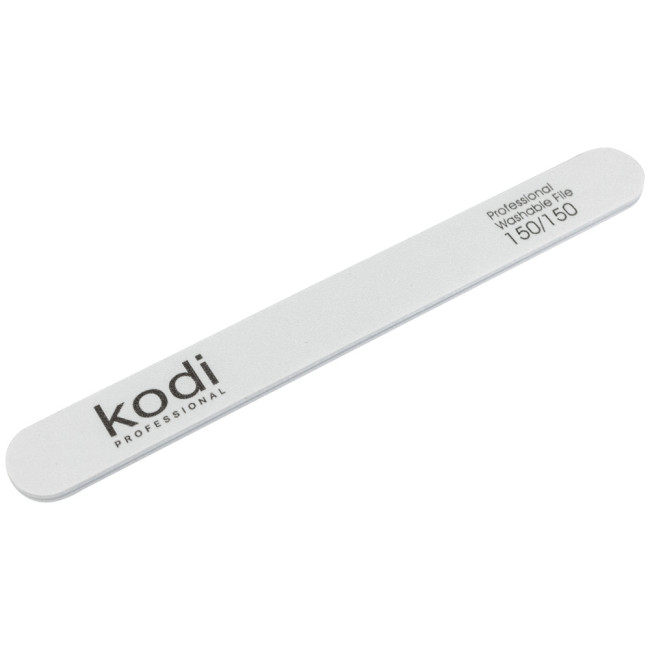 № 19 Straight Nail File 150/150 (Color: White, Size: 178/19/4) - Kodi Professional