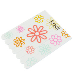 № 193 Children's Nail Files 220/400, 7 pcs. in a Set (Color: White, Size: 57 * 72 * 3 mm)