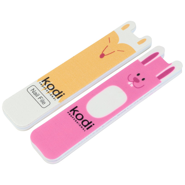 № 198 Children's Set for Nails: File 180/220 "Fox", Polisher 400/300 "Bunny" - Kodi Professional