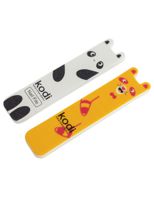 №199 Children’s Set for Nails: Nail File 180/220 “Panda”, Polisher 400/300 “Raccoon”