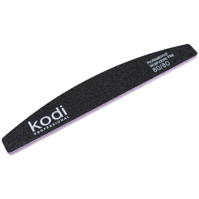 № 33 Nail File "Crescent" 80/80 (Color: Black, Size: 178/28/4) - Kodi Professional