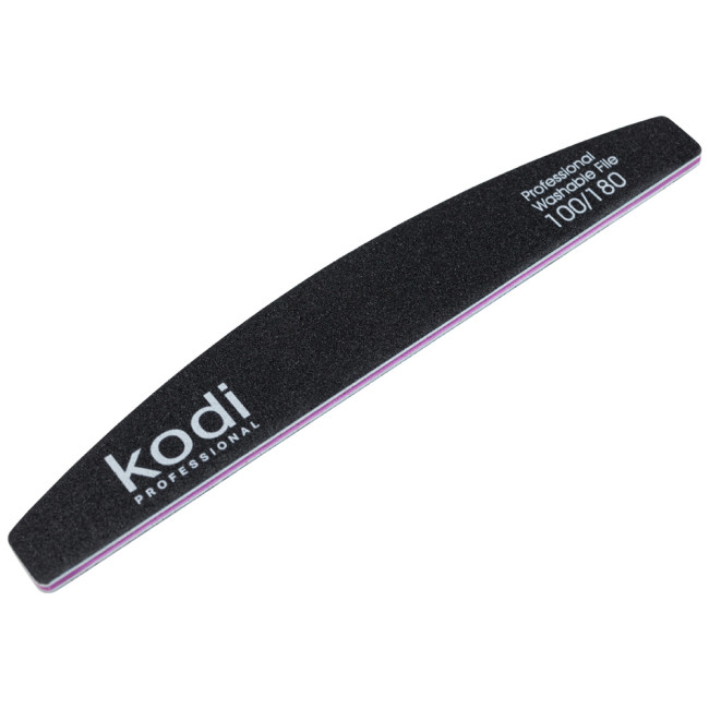 № 39 Nail File "Crescent" 100/180 (Color: Black, Size: 178/28/4) - Kodi Professional