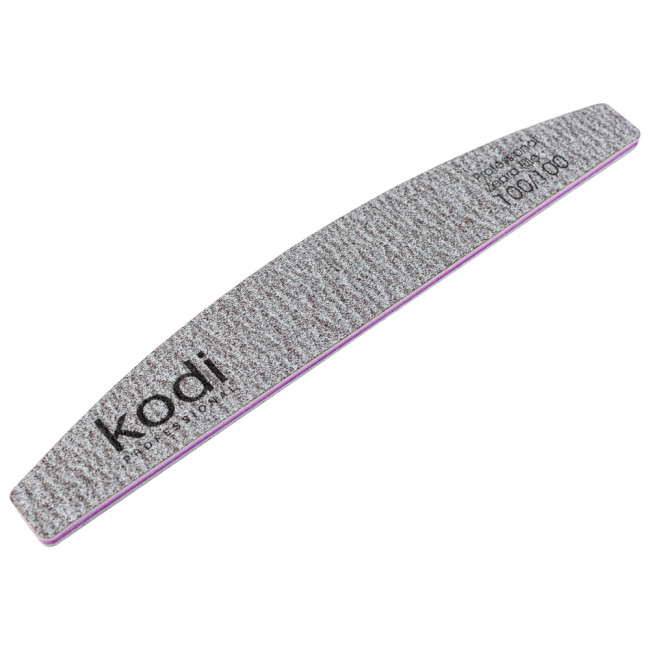 № 67 Nail File "Crescent" 100/100 (Color: Brown, Size: 178/28/4) - Kodi Professional