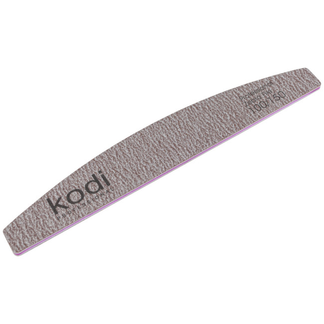 № 74 Nail File "Crescent" 100/150 (Color: Brown, Size: 178/28/4) - Kodi Professional