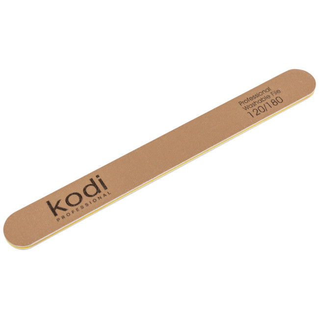 № 8 Straight Nail File 120/180 (Color: Golden, Size: 178/19/4) - Kodi Professional