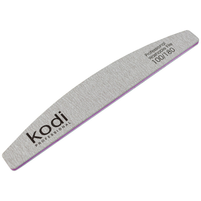 № 94 Nail File "Crescent" 100/180 (Color: Gray, Size: 178/28/4) - Kodi Professional
