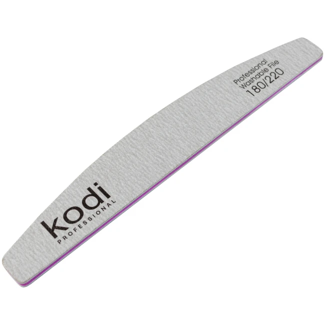 № 95 Nail File "Crescent" 180/220 (Color: Gray, Size: 178/28/4) - Kodi Professional