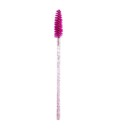 Brush for mascara / eyelashes / eyebrows pink, nylon