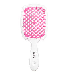 Soft Touch Hairbrush White/Pink 