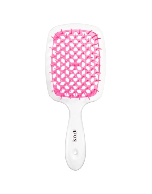 Soft Touch Hairbrush White/Pink 