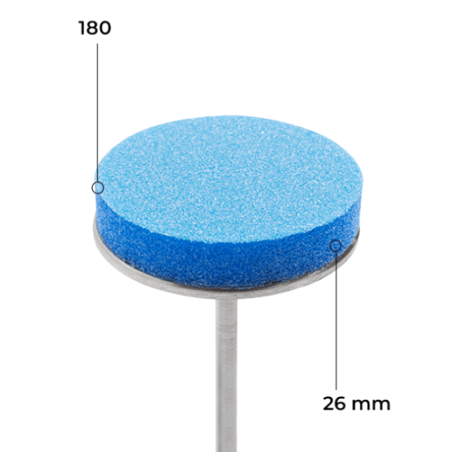 Buff disk 26 mm (blue, 180 grit, 50 pcs.) - Kodi Professional