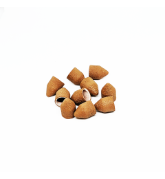 Pedicure caps set, rounded cylinder, 320 grit, soft abrasive, diameter 13.0 mm (10 pcs / pack) Kp10tfK