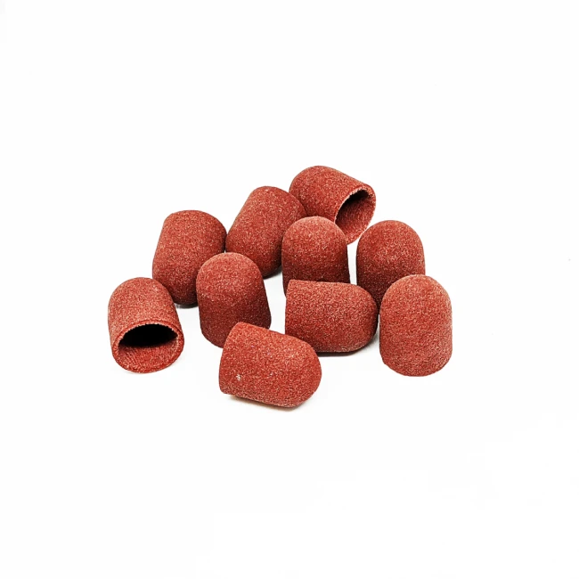 Set of pedicure caps rounded cylinder, 320 grit, soft abrasive, diameter 13.0 mm, (10pcs/up), Kp130fK Set of pedicure caps rounded cylinder, 320 grit, soft abrasive, diameter 13.0 mm, (10pcs/up), Kp130fK - Kodi Professional