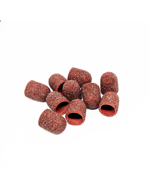 Set of pedicure caps rounded cylinder, 60grit, super hard abrasive, diameter 13.0 mm, (10pcs/up), Kp130sK