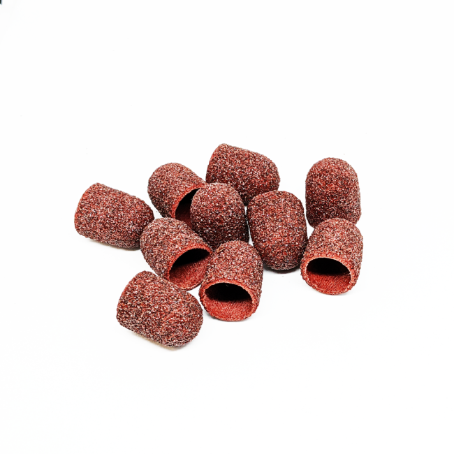Set of pedicure caps rounded cylinder, 60grit, super hard abrasive, diameter 13.0 mm, (10pcs/up), Kp130sK - Kodi Professional