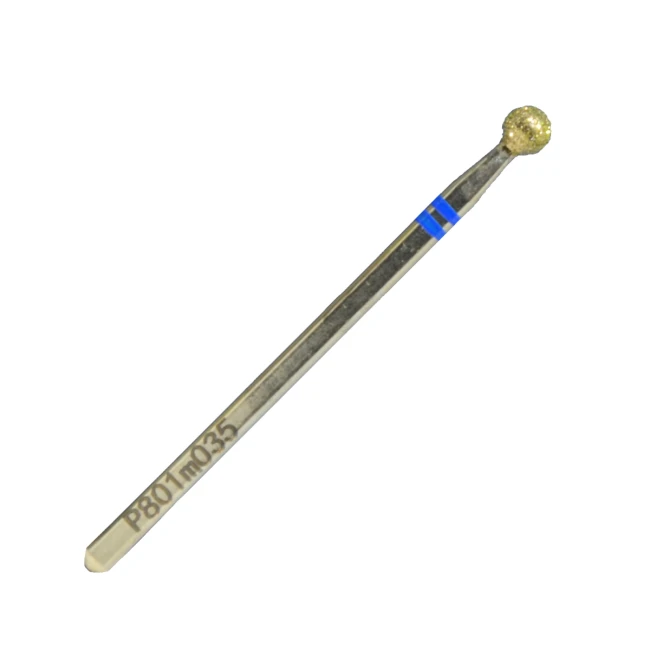 Diamond drill bit, 3.5 mm diameter, shape: ball, medium abrasive, part length, 3.5 P801m035 - Kodi Professional