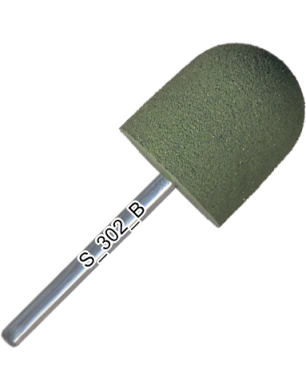 Silicone polisher, rounded cylinder, hard abrasive, d=15 mm, length of working part 17 mm, S_302_K