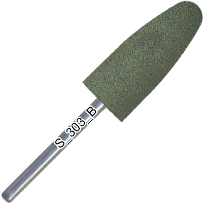 Silicone polisher, rounded cone, hard abrasive, d=10 mm, length of working part 24 mm, S_303_K Silicone polisher, rounded cone, hard abrasive, d=10 mm, length of working part 24 mm, S_303_K - Kodi Professional
