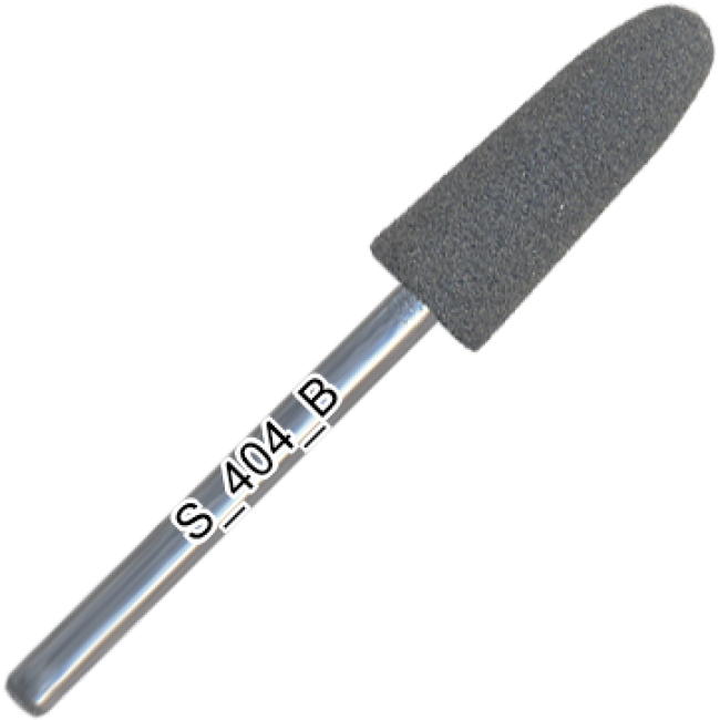 Полировщик силиконовый, округленный конус, средний абразив, d=6,5 мм, длина рабочей части 17 мм, S_404_K - Kodi Professional