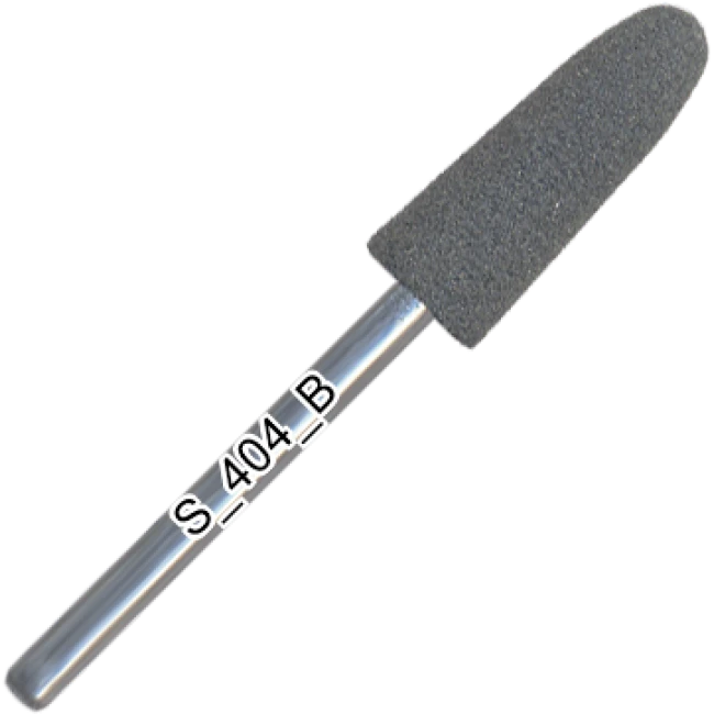 Polisher silicone, rounded cone, medium abrasive, d=6,5 mm, length of working part 17 mm, S_404_K - Kodi Professional