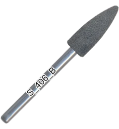 Silicone polisher, cone, medium abrasive, d=5,5 mm, length of working part 16 mm, S_406_K