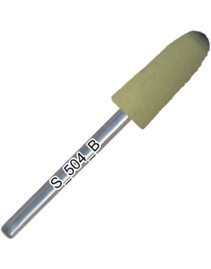 Polisher silicone, rounded cone, soft abrasive, d=6,5 mm, length of working part 17 mm, S_504_K