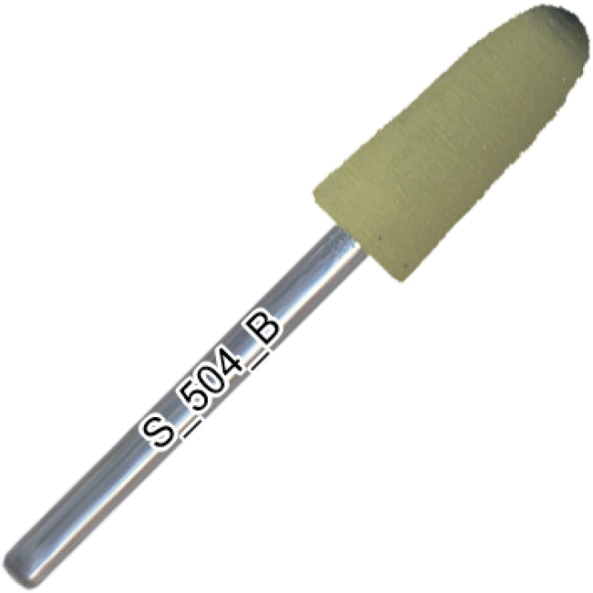 Polisher silicone, rounded cone, soft abrasive, d=6,5 mm, length of working part 17 mm, S_504_K - Kodi Professional