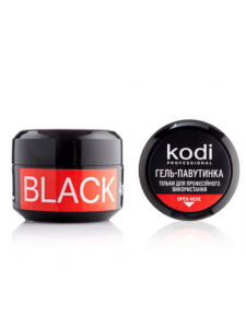 Spider Gel for Nails Kodi Professional, 4 ml (color: black)