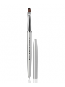 Gel Nail Modeling Brush (Size: Oval No.6, material: metal handle, brown nylon bristles)
