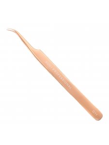 Curved tweezers for eyelashes extension G11